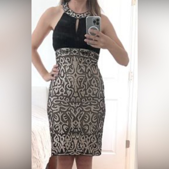 SUE WONG size 4 beaded Neiman Marcus dress - Picture 12 of 14